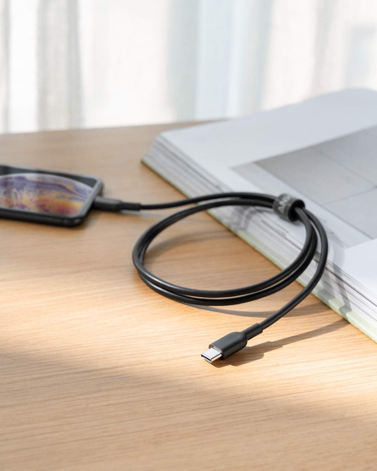 anker-powerline-ii-usb-c-auf-lightning-kabel-0-9m-schwarz image 7