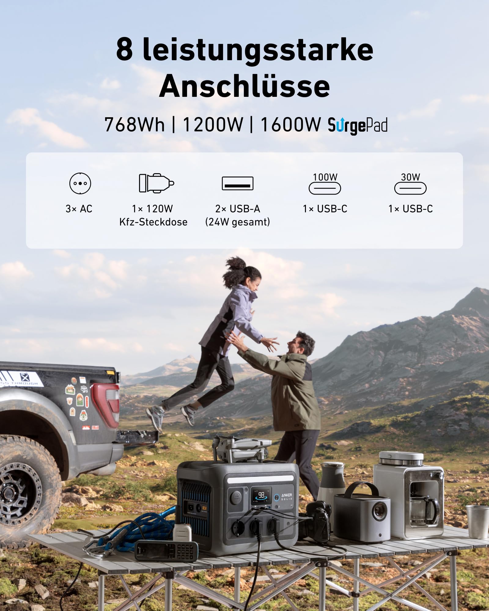 anker-solix-c800-tragbare-powerstation-768wh-1200w-mit-100w-solarpanel-und-staur image 3