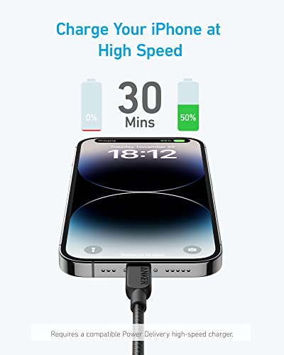 anker-310-usb-c-auf-lightning-kabel-90-cm-mfi-schnellladen-schwarz image 7