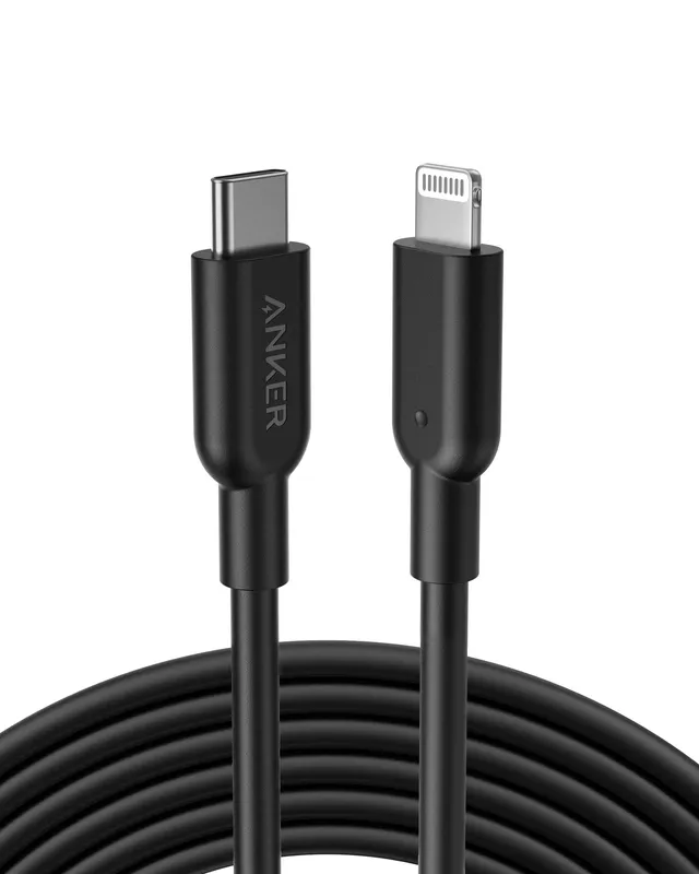 anker-powerline-ii-usb-c-auf-lightning-kabel-3m-mfi-schwarz image 1