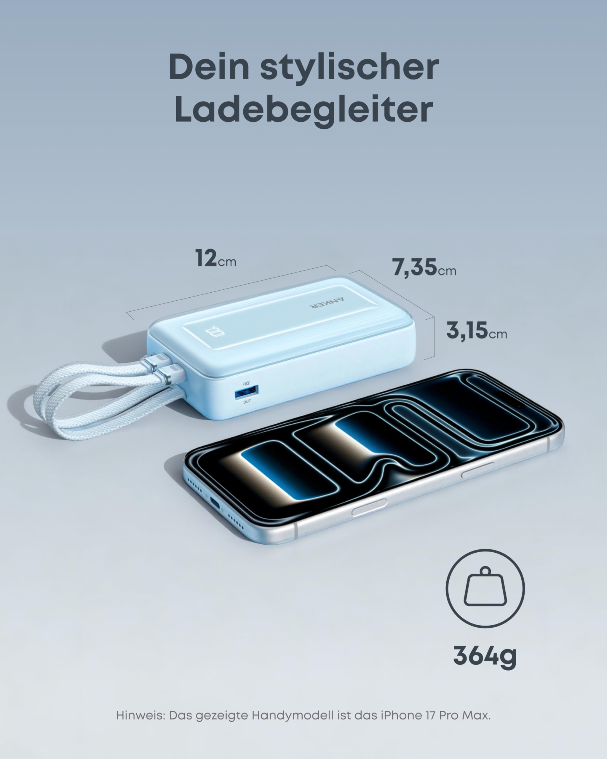 anker-zolo-powerbank-20000mah-45w-mit-2x-integriertem-usb-c-kabel image 7