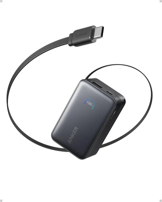 anker-nano-powerbank-10-000mah-45w-mit-instacord-einzugskabel image 1