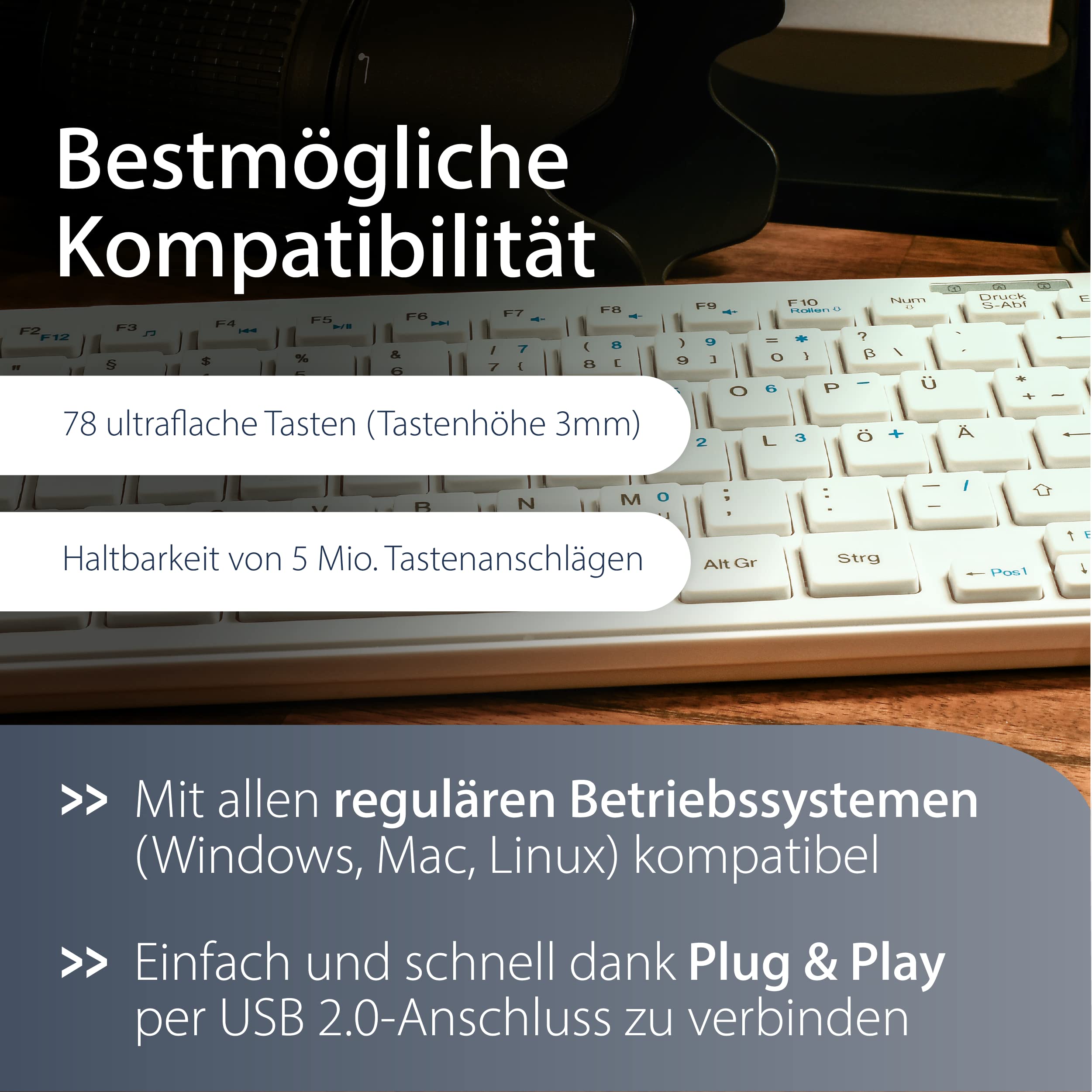 mediarange-kabelgebundene-tastatur-qwertz-de-at-kompakt-wei image 4
