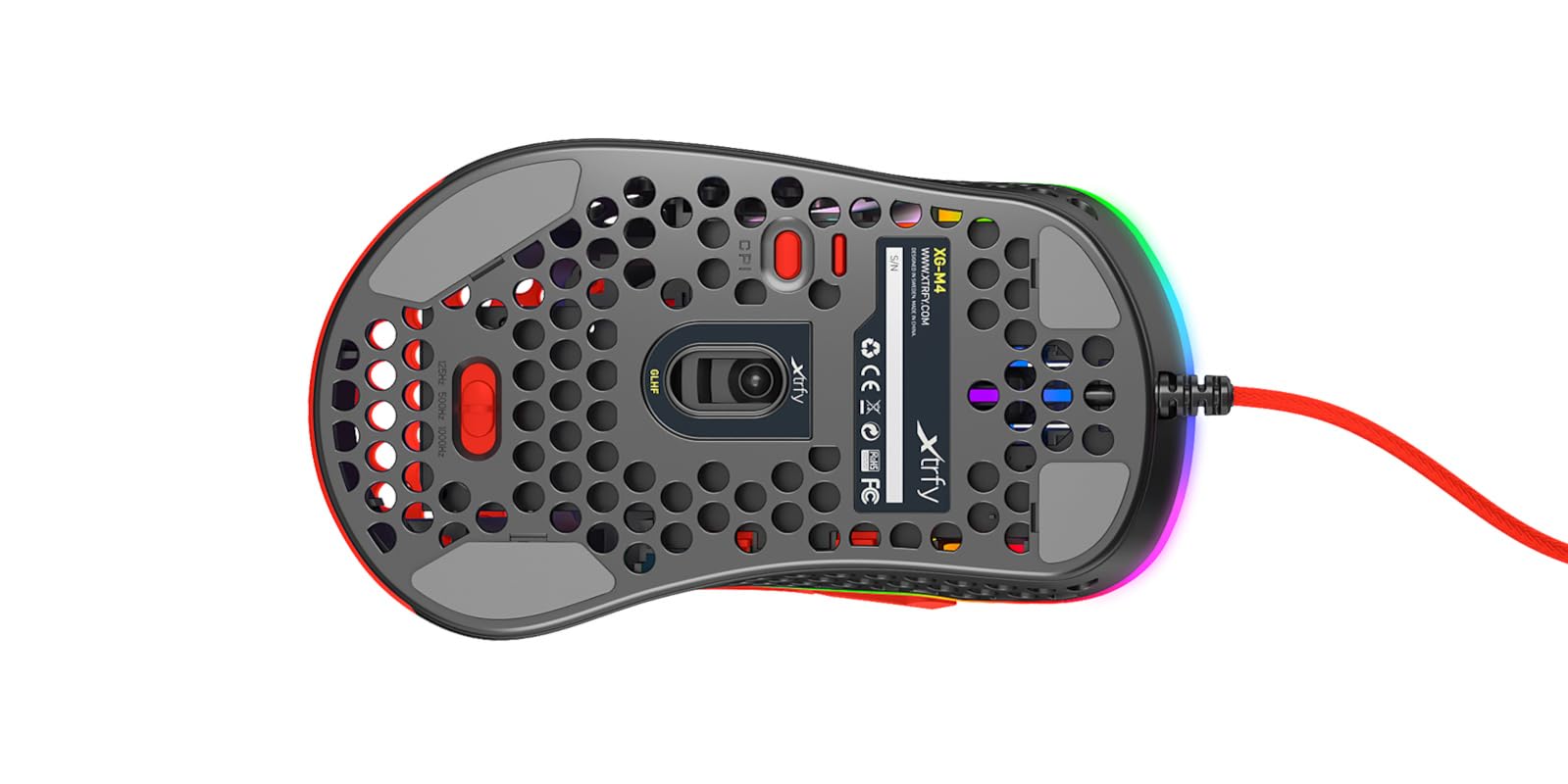 cherry-xtrfy-m4-rgb-kabelgebundene-gaming-maus-kripparrian-red-edition image 5