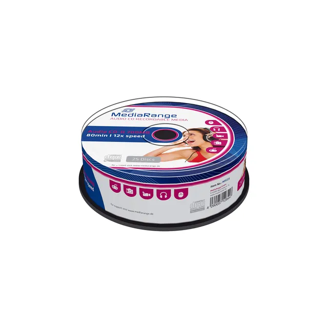 mediarange-audio-cd-r-700mb-80-min-25er-pack image 1