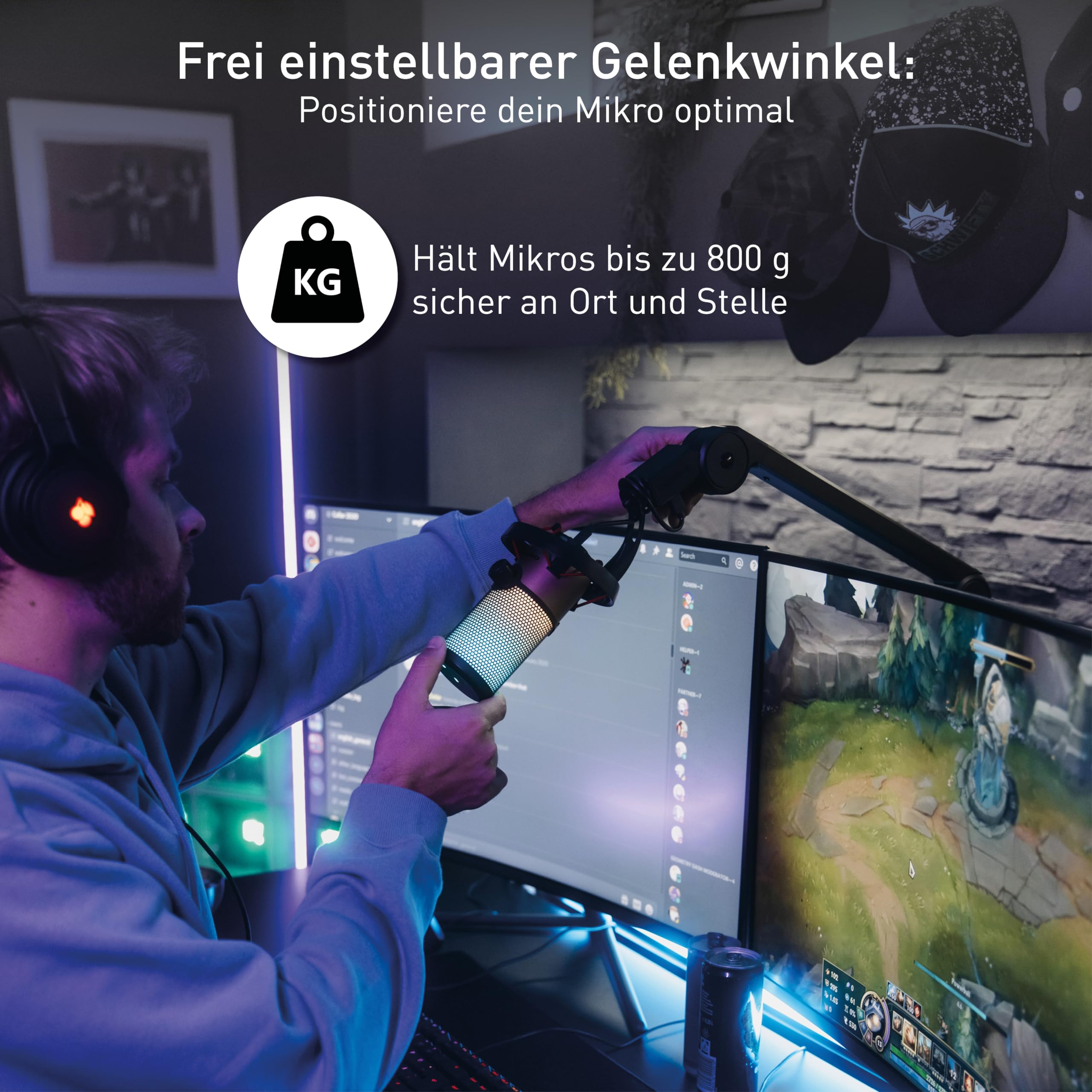 cherry-ma-6-0-uni-usb-mikrofonarm-schwarz-mit-usb-hub image 3