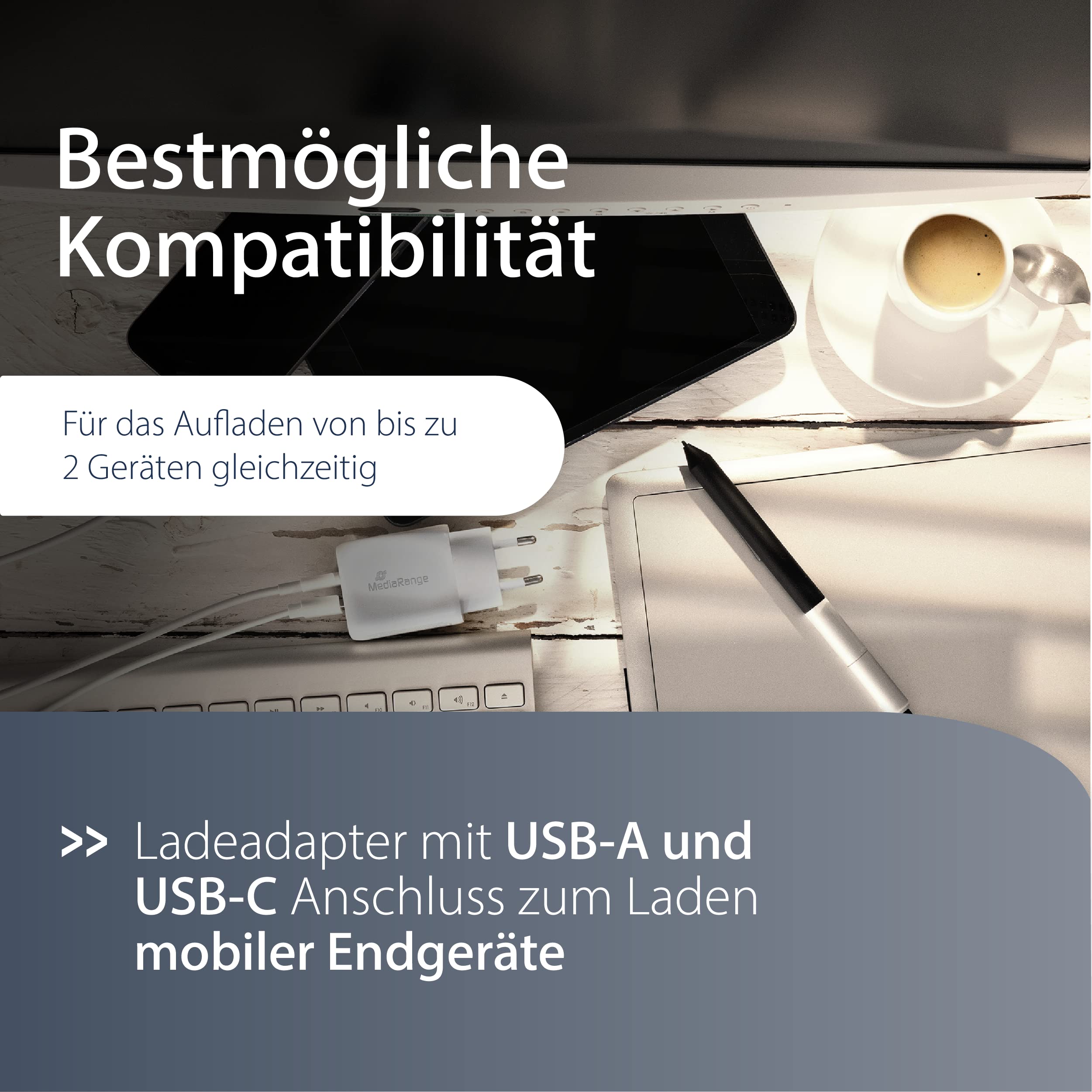 mediarange-25w-steckdosen-ladeger-t-usb-a-usb-c-wei image 4