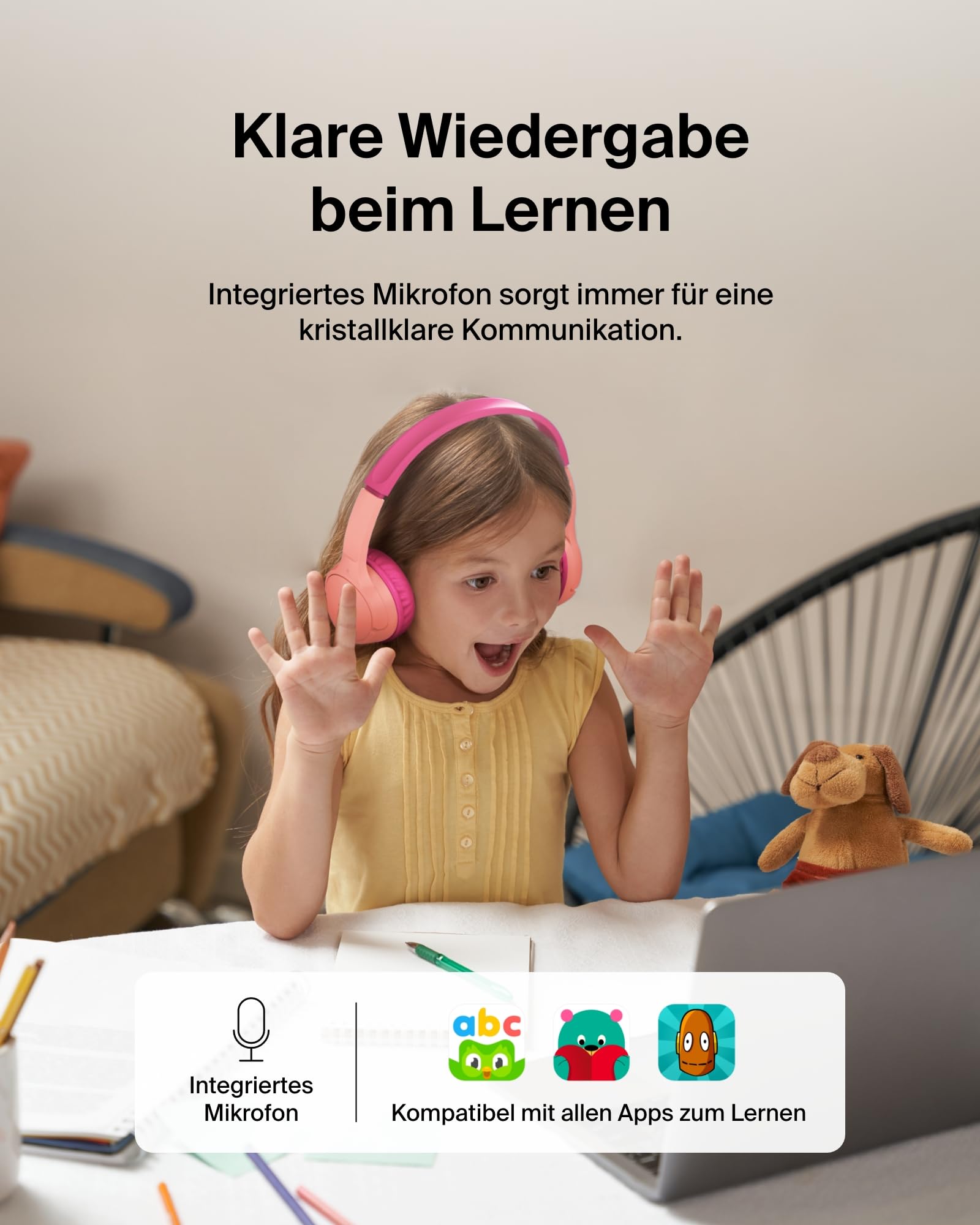 belkin-soundform-mini-kinderkopfh-rer-bluetooth-rosa-30h image 6