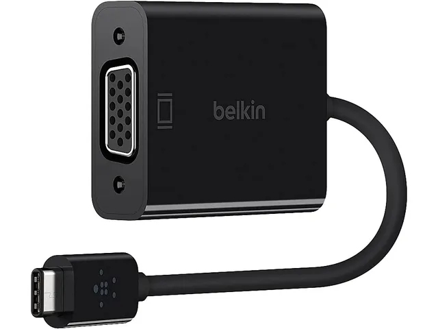 belkin-adapter-usb-c-auf-vga-14cm-f-r-macbook-und-chromebook-schwarz image 1