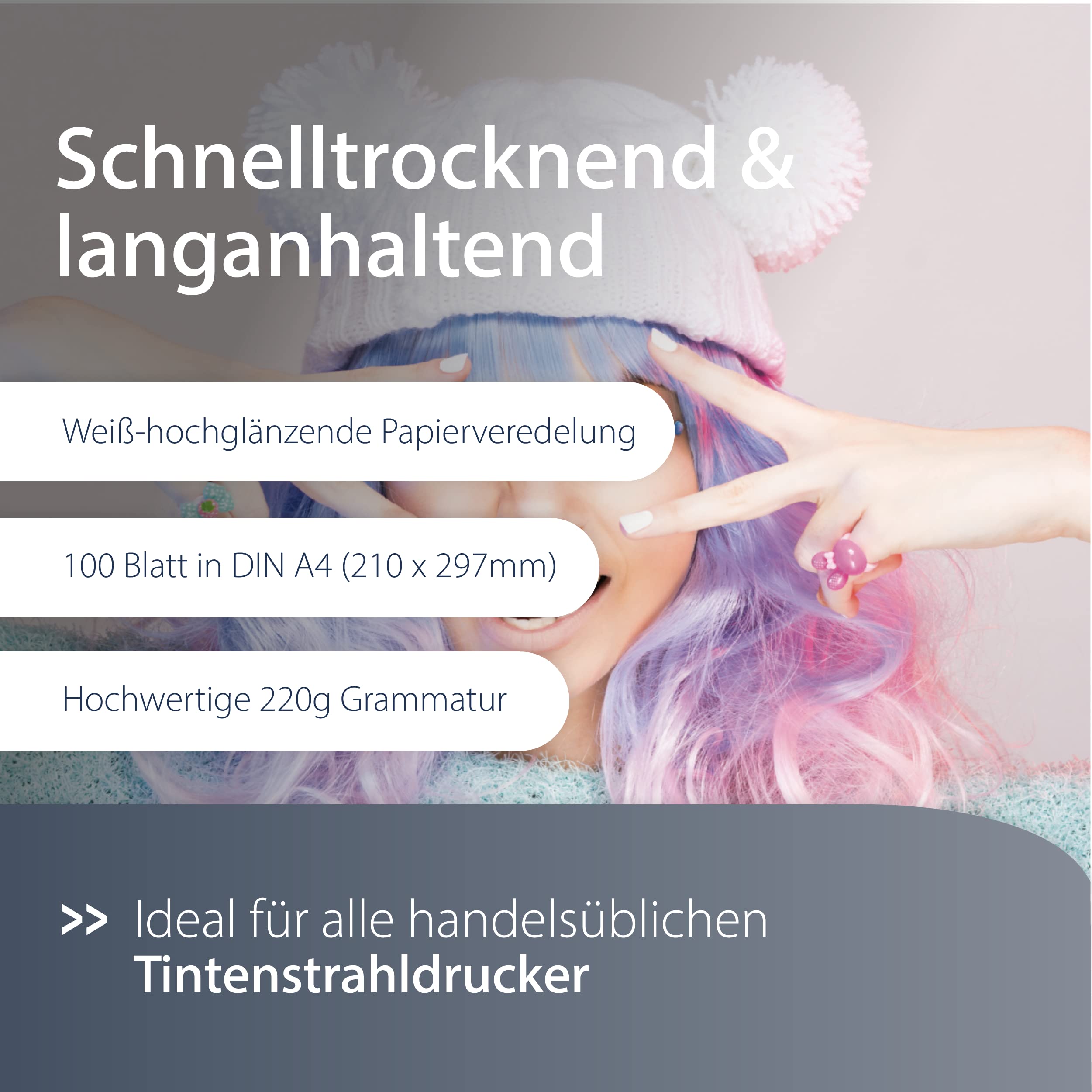 mediarange-hochglanz-fotopapier-a4-220g-m-100-blatt-inkjet image 4
