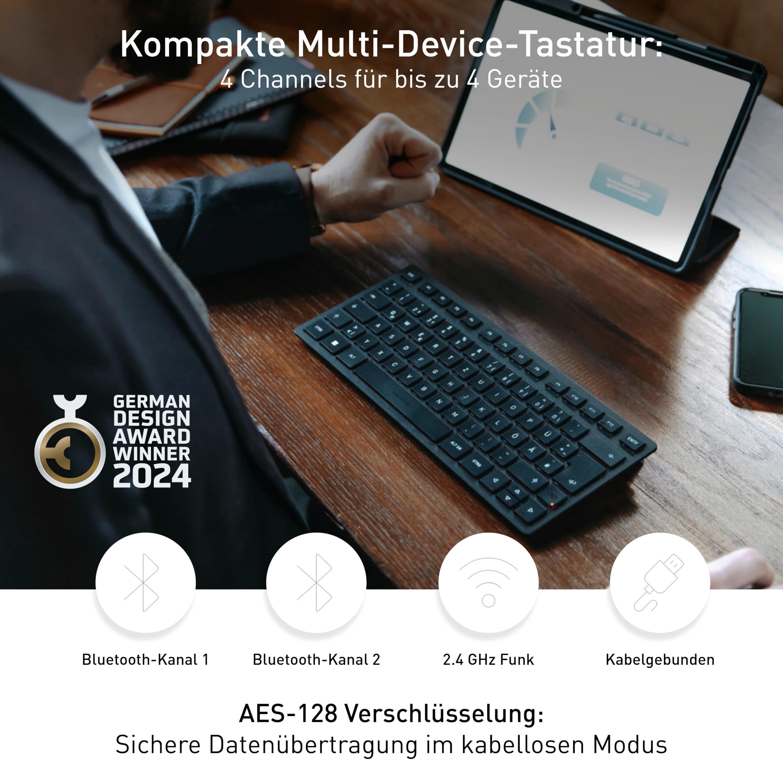 cherry-kw-9200-mini-multi-device-tastatur-de-qwertz-schwarz image 2