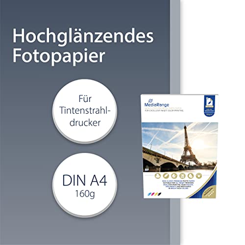 mediarange-hochglanz-fotopapier-160-g-m-a4-100-blatt image 6