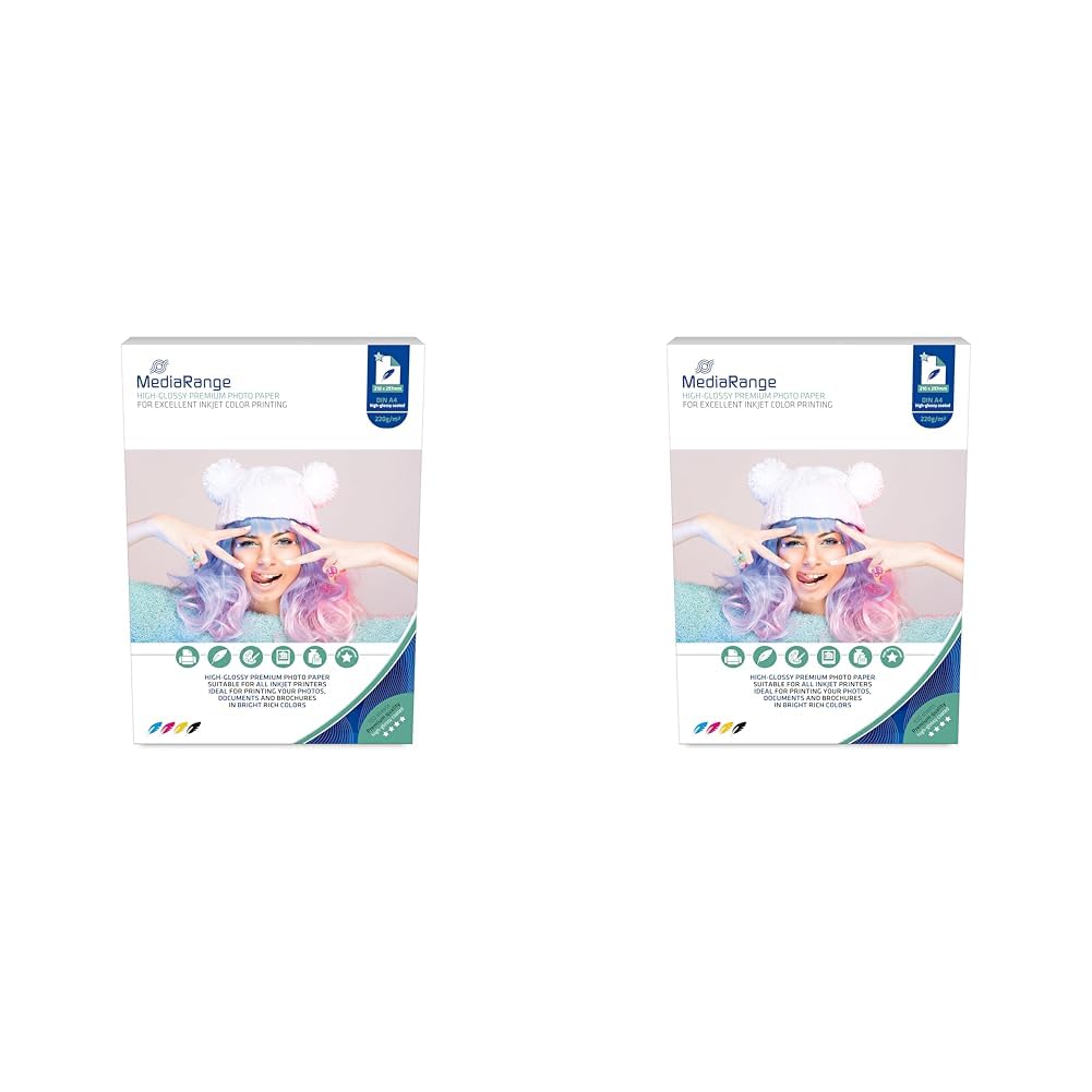 mediarange-hochglanz-fotopapier-a4-220g-m-100-blatt-inkjet image 8