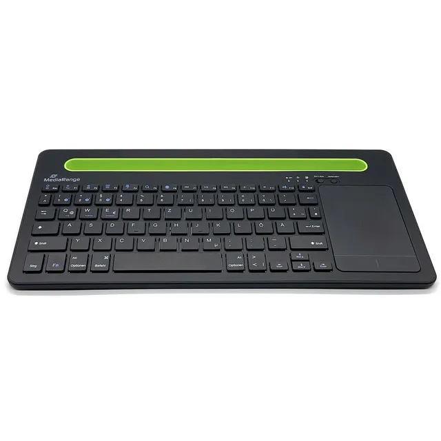mediarange-funk-tastatur-qwertz-de-kompakt-78-tasten-mit-touchpad-gr-n image 1